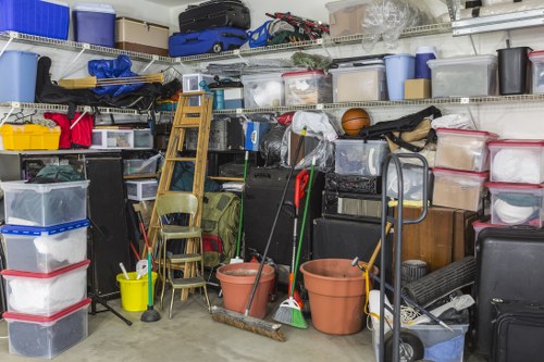 Professional team organizing a garage in Broxbourne